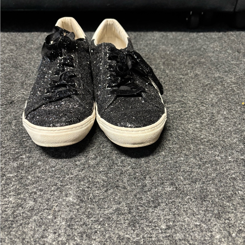 Black Glitter Shoes